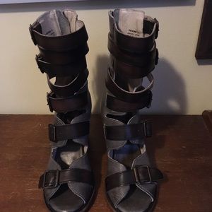 Freebird heeled sandals, worn once